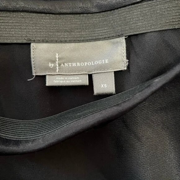 Anthropologie Black Maxi Tilda Slip Satin Skirt Size XS. - Picture 6 of 7